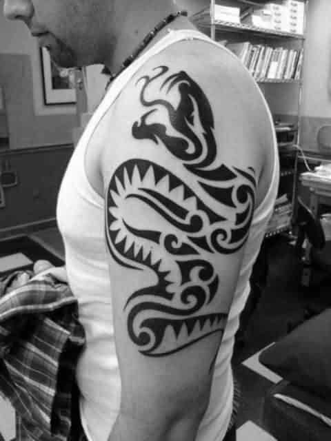 tribal-snake-tattoo-ideas