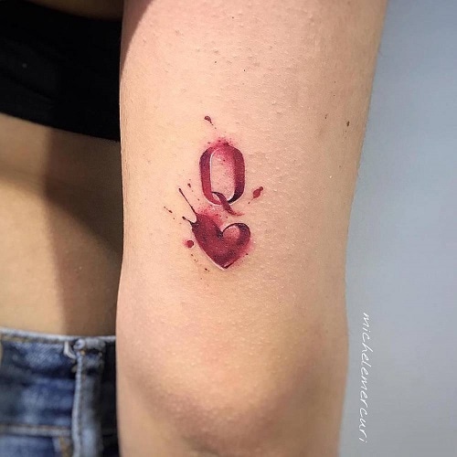 Ornamental-Q-Spades-Tattoo