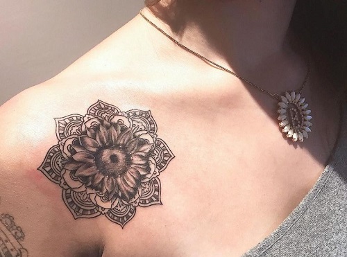 mandala-sunflower-tattoo