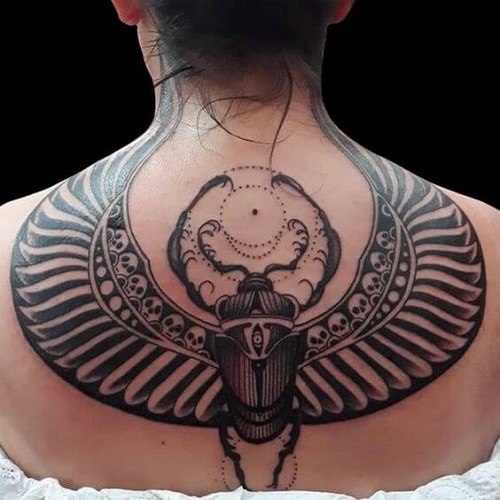 scarab-beetle-tattoo-on-back
