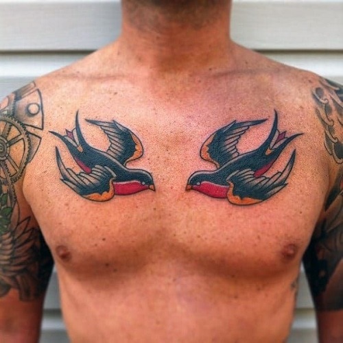 Chest-Swallow-Tattoo
