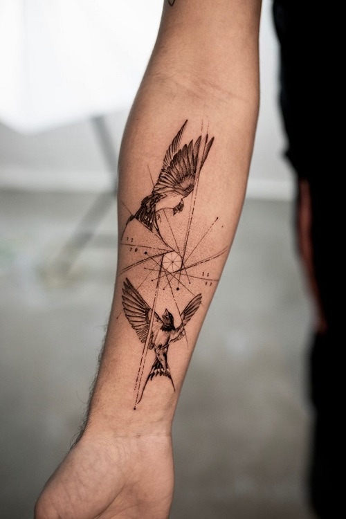 Forearm-Swallow-Tattoo