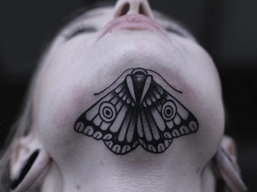 Butterfly-Chin-Tattoo
