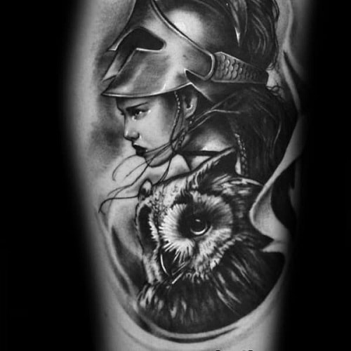 athena-tattoo-with-owl