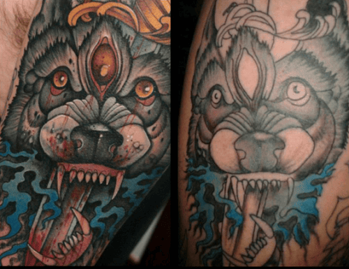 When a "tattoo artist" rips off another artist's work and duplicates it line for line, this is known as tattoo copying.